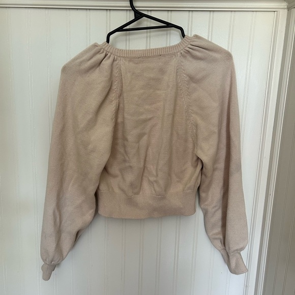 Ann Taylor Womens Cream Cardigan Sweater - Picture 3 of 3